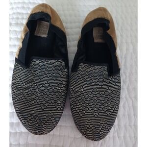 Daniel Green Lucca Slippers Slip on Flats Metalic Vanilla‎ Women's Size 8
